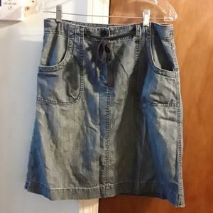 talbots denim skirt